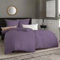 Soifox Bettwäsche Violett 135x200 4teilig - Bettwäsche-Sets aus Mikrofaser Bügelfrei & Knitterfrei mit Reißverschluss 2 Bettbezüge 135 x 200 + 2 Kissenbezüge 80 x 80 cm
