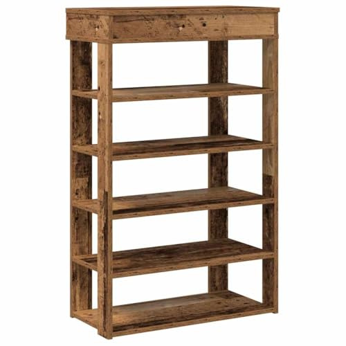 vidaXL Schuhregal Altholz-Optik 60x30x98 cm Holzwerkstoff