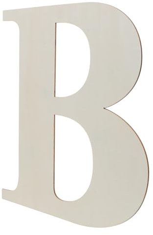 RORPOIR Holzbuchstaben Zum Selbermachen Wanddekoration Dekorative Holzapplikationen Für Bastelprojekte Leere Buchstaben Zum Bemalen Und Gestalten Robuste Und Langlebige Wahl Für