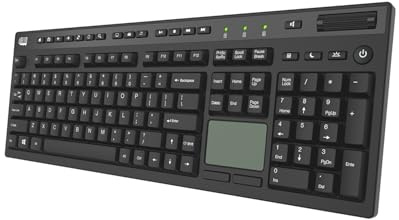 Adesso EasyTouch 445 Multi-Channel Wired Touchpad Keyboard, Black (AKB-445UB)