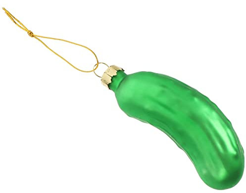 KONTONTY Gurken Weihnachtsbaum Dekoration Mit Fröhlichem Design Hängende Glasornamente Für Festliche Und Kreative Fotokulissen