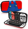 Custodia per Nintendo Switch OLED, custodia switch rigida con scomparti per giochi e 10 slot per carte, borsa compatta con rete per accessori nintendo switch, design elegante e resistente agli urti
