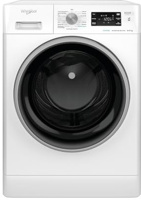 Whirlpool FFWDB 964489 BSV IT – Lavasciuga 9 Kg, Carica Frontale, Libera Installazione, 1400 Giri/min, Classe C, 6° SENSO, Vapore Refresh, FreshCare+, 59,5 x 54 x 85 cm
