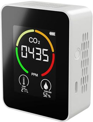 Analizzatore intelligente a qualità 'aria, rilevatore di CO2, termoigrometro multifunzionale, rilevatore d'aria digitale, monitor 'inquinamento atmosferico domestico per casa,