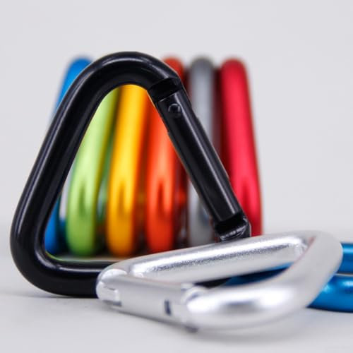 Mousqueton triangulaire pour appareils électroniques et gadgets (noir)