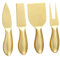 KICHOUSE Cortador de Queso Inoxidable Kit de Herramientas de Cocina para Rebanar y Servir Queso Incluye Cuchillo y Tenedor para Fiestas y Reuniones