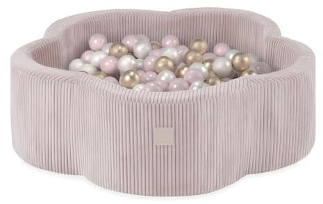 MISIOO Bällebad für Kinder 95x30 cm - 300 Bälle (6cm) - Baby Spielzeug ab 1 Jahr - Perfekt für Kleinkinder und Spielspaß