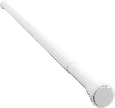 Tringle à rideau de douche télescopique en aluminium blanc - Inoxydable - 8 longueurs de 45 cm à 300 cm (190-300 cm)