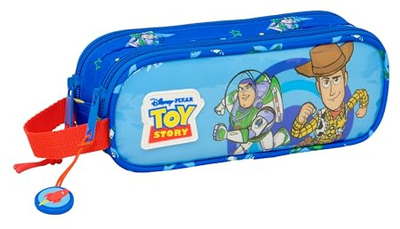 TOY STORY GOOD VIBES Doppelmäppchen für Kinder, ideal für Schulkinder, bequem und vielseitig, Qualität und Widerstandsfähigkeit, 21 x 6 x 8 cm