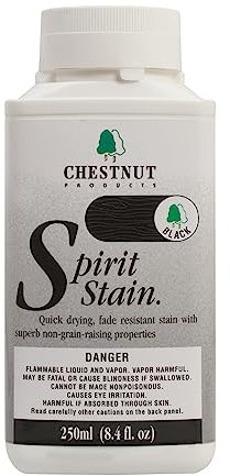 Chestnut SSBLA250 Spirit Stain Black, 250ml