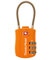 TSA-Kofferschloss | Gepäckschloss mit flexiblem Kabel | TSA-Schloss für Flugreisen | Schlösser für Koffer, Rucksack, Gepäck | 1 Stück, Orange