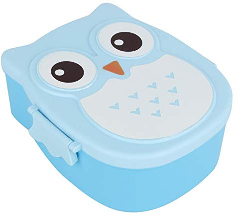 Yosoo Leakpr OOF - portátil con diseño de búhos rectangulares, caja de almuerzo, fruta, para niños y adultos, regalo del día de la madre, 16,8 x 13 x 7 cm