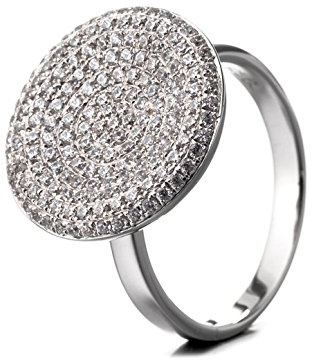 Alvina Damen Ring Silber Micro Pave Zirkonia