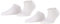 ESPRIT Damen Sneakersocken Uni Multipack W Sn Baumwolle kurz einfarbig 2 Paar, Weiß White 2000, 39-42