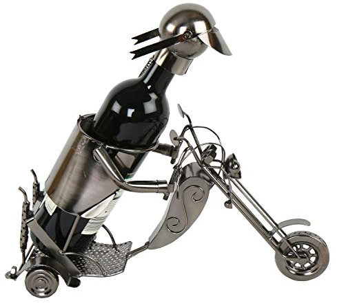 Flaschenhalter Motorradfahrer 37 x 14 x H 40 cm