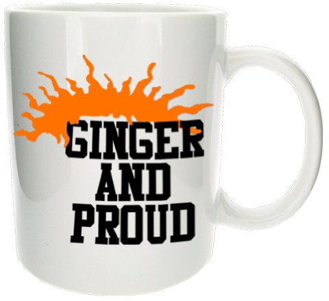 MugsnKisses Ginger and Proud Funky Novelty Office, Home 11oz Ceramic Mug - Treat Republic Collection - Birthday, Christmas, Father's Day, Mother's Day, Work Colleague Gift