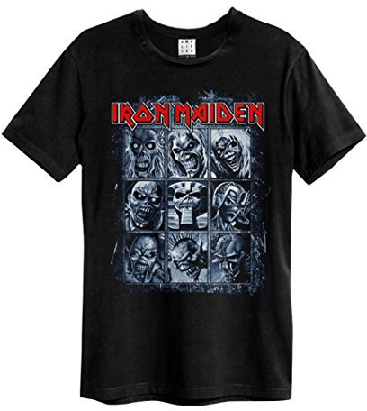 Amplified Official Black Vintage T Shirt Iron Maiden Nine Eddies XXL