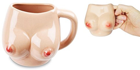 JOKE STORE KAFFEEBECHER TITTE/BUSEN GEFORMT - Geschenkidee FÜR WITZE