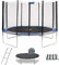 Kangui - Trampoline Rond Ø360cm avec Filet, échelle, bâche et kit d'ancrage - RALLI 360