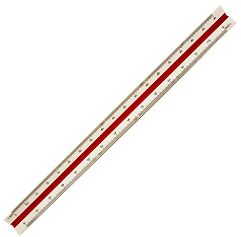 HAND H0910 Professional Metric Triangular Ratio Scale Ruler 30 cm - 1:100, 1:200, 1:250, 300, 1:400, 1:500 Scales