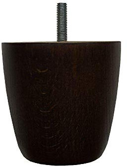 Furniture Legs Europe Möbelfuß rund Holz Braun Höhe 8 cm (M8) | Hohe Qualität und nachhaltiges Holz