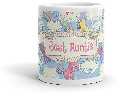 Best Auntie Aunty Pretty Unicorn Gift 10oz Coffee Tea Mug #8174