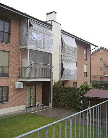 VERDELOOK Tenda per balcone con corallini in plastica, 300x350 cm