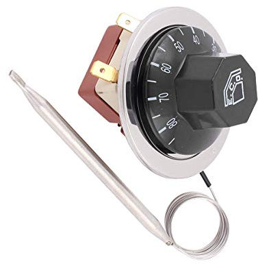 Aexit NC verstellbar Temp Schalter Kontrolle Thermostat 30 – 85 Grad Celsius