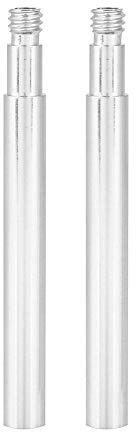 Keenso Removable Valve Tubes Tools, 2 Pcs 60mm Aluminum Alloy Bike Presta Valve Extender for Inner Tyre Valves Extension(Silver) Bicycles and spare parts bike extender, valve