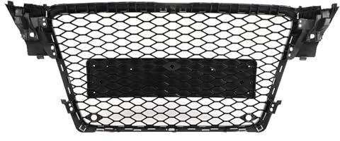 Gorgeri Frontgrill im RS4-Stil, Sport-Mesh Kühlergrill Passend für A4/S4 B8 2009-2012, Ersatzgrill, Frontgrill Grill