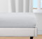 Drap-housse 200 x 200 cm, 100 % coton biologique, tissu percale rafraîchissant, léger, transition, croustillant, avec poche profonde, gris clair California Design Den