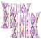 TRESMESTRES Fundas de Cojines para Sofá de Jardín, Terraza y Salón y Fundas de Cojines para Cama Decorativos - Ikat Mediterráneo - Cubierta de Cojín 60x60 cm - Set de 2, Lila