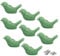 Zerniple Green Ceramic Handle Pull Door knobs Cabinet Handles for Children's Room (8 Pieces)