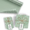 20x Geschenkpapier Motiv Blumenranke/Eukalyptus - 20 große Bogen je 70 x 100 cm - verpackt als eine Rolle - inkl. Passende Geschenkanhänger - Umweltfreundliche Geschenkverpackung - Marke Neuser