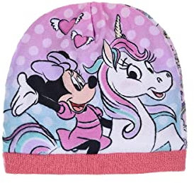 Mädchen Wintermütze Minnie Einhorn Rosa 52