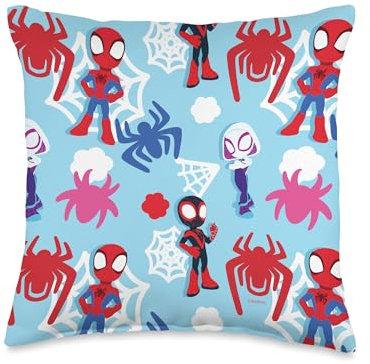 Marvel Amazing Friends Spidey Team-Druck-Kissen, 40,6 x 40,6 cm, mehrfarbig