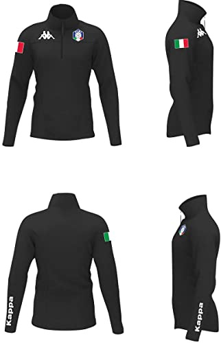 Kappa Sport-Sweatshirt, Unisex, für Erwachsene, Schwarz L., XS