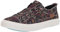 Blowfish Malibu Women's Play Sneaker, Black Smashing Floral Canvas Print, 4 UK