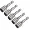sourcing map Quick-Change Nut Driver Bit, 1/4 Hex Shank 10mm Magnetic Nut Setter Drill Bits, 1.89 Length, Metric 5 Pcs