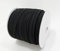 100 Metros Cinta Elástica en Rollo, Ancho 15mm, Cinta Elástica de Costura, Cinta Elástica para Coser en Ropa y Manualidades, Elástico para Costura, Negro (332)