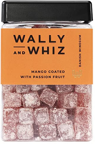 Wally and Whiz - Nordic Gourmet Winegums - Mango und Passions Geschmack - Süßigkeiten Fruchtgummis - Vegane Glutenfrei und Allergenfrei - 240g
