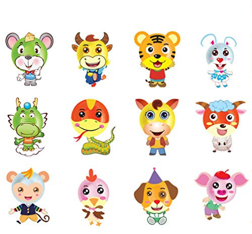 FARUTA Animal Paper Plate Art Kit Crafts Painting Toy for Kids Toddler