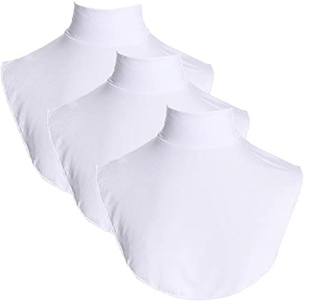 Elegtiskas Faux col roulé en modal détachable col roulé col roulé haut demi-chemise chemisier faux col