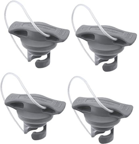 Beatifufu 4Stücke Professionelle Ventilkappen Verschleißfeste Ventildeckel Ersatz für Bootsluftstopfen Ideal für Schlauchboot Kajak und Kanu Passend für Elektrische Pumpe und Presta Ventil Adapter