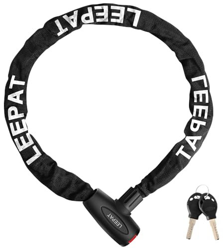 Bicycle/Bike Lock,Thick Heavy Duty Anti-Theft Bike Chain Lock High Security Cycling Lock with 2 Keys Suitable for Scooters, Mountain Bikes, Motorbikes, Door, Gate, Fence(7 * 1200mm)