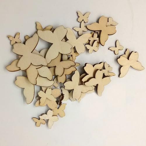 CTForest Holzsterne Deko, Holzsterne Klein Streudeko Weihnachten, Miniholzsterne, 300-teiliges Set DIY Handwerk Tisch Streuung Dekoration 3 Größen(1/2/3) CM