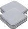 MAGICLULU 2st Cd-Clutch Quadratischer Ständer DVD-hülle Leichte Cd-hülle Reisebrieftaschen Harte Geldbörse Halter Für DVDs Tasche Beutelhalter Cd-Tasche Plastik Reisen Veranstalter Haushalt