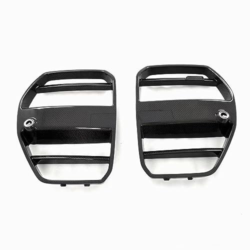 Nieren Kühlergrill Frontgrill Niere Grill Für G80 Für M3 Für M4 G82 G83 2021-2023 Real Carbon Fiber Auto Oberen Stoßstange Ansaughaube Air Mesh Rahmen Gitter Front Kühlergrille