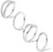 Lusofie 4Pcs Silver Nose Hoop Surgical Steel Helix Conch Hoop Earring Hinged Clicker Nose Ring 18G Septum Ring Cartilage Lip Earring Hoops Piercing Jewelry for Women(8mm)