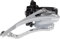 microSHIFT Mezzo Trekking Umwerfer – 7/8-Gang Triple 48/38/28t Band, Schwarz/Silber
